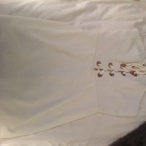 White NBD mini dress